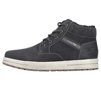 Winterboots RIEKER, Herren, Gr. 44, schwarz (schwarz, grau), Lederimitat, Textil, Schuhe Winterboots, mit Warmfutter (30904501-44) schwarz, grau