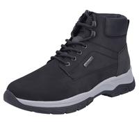 Winterboots RIEKER, Herren, Gr. 45, schwarz, Lederimitat, Nubukleder, unifarben, Schuhe Winterboots, Schnürboots, Stiefelette, Outdoorboots mit Innenreißverschluss (95738432-45)