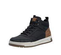 Rieker Stiefelette Lederimitat Schwarz/Braun Warmfutter - 45