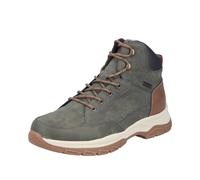 Winterboots RIEKER, Herren, Gr. 46, Schurwolle, grün (khaki, braun), Lederimitat, Textil, Schuhe Winterboots, Outdoorboots mit wasserabweisender riekerTEX-Membran (11620641-46) khaki, braun