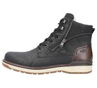 Rieker Stiefelette Lederimitat Schwarz/Braun