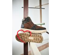 Winterboots RIEKER, Herren, Gr. 47, braun (dunkelbraun kombiniert), Leder, Lederimitat, Textil, Schuhe Winterboots, Sneaker, Schnürboots - 150 Jahre RIEKER Jubiläumsartikel (52153924-47)