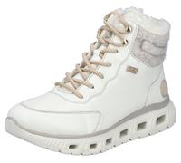 Winterboots RIEKER SPORT, Damen, Gr. 38, weiß (sanftes weiß), Filz, Lederimitat, Schuhe Winterboots, mit gepolsterte Textilinnensohle dank MemoSoft (88605521-38) sanftes weiß