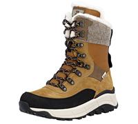 Winterboots RIEKER SPORT, Damen, Gr. 39, braun (braun, schwarz), Leder, Textil, Veloursleder, Schuhe Winterboots, Schneeboots, Outdoorstiefelette, TEX Ausstattung, Fiber Grip Sohle (92968622-39) braun