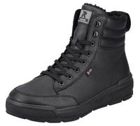 Winterboots RIEKER SPORT, Herren, Gr. 41, schwarz (schwarz uni), Leder, unifarben, Schuhe Winterboots, Stiefelette, Schnürboots mit TEX-Membran (87064320-41) schwarz uni