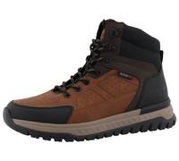 Winterboots ROMIKA, Herren, Gr. 43, schwarz (schwarz, braun), Lederimitat, Schuhe Winterboots, Schnürboots, Trekkingstiefel mit Reißverschluss (34216110-43) schwarz, braun