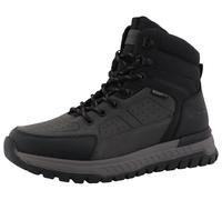 Winterboots ROMIKA, Herren, Gr. 43, schwarz (schwarz, grau), Lederimitat, Schuhe Winterboots, Schnürboots, Trekkingstiefel mit Reißverschluss (99999309-43) schwarz, grau