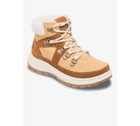 Winterboots ROXY "ALYAH", Damen, Gr. 39, braun (camel), Leder, Synthetik, Schuhe Winterboots, Winterschuhe, Winterstiefel, Snowboots, wasserabweisend & gefüttert (15372508-39) camel