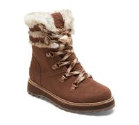 Winterboots ROXY "Brandi", Damen, Gr. 9(40), braun (chocolate), Obermaterial:Obermaterial: 84% Leder, 12% Chemiefaser-Textil, 4% Metall / Futter: 100% Chemiefaser-Textil / Außensohle: 100% Gummi;, Sch