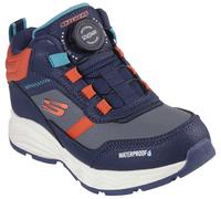 Winterboots SKECHERS "ADVENTURE BLITZ - ARCTIC BRISK", Kinder, Gr. 29, blau (navy orange), Lederimitat, Textil, Schuhe Winterboots, Winterschuh, Boots, Sneaker mit wasserabweisender TEX-Membrane (4150
