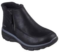Winterboots SKECHERS "EASY GOING-INTO FALL", Damen, Gr. 35, schwarz, Lederimitat, Schuhe Winterboots, Boots mit Reißverschluss (28202530-35)