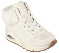 Winterboots SKECHERS "ESS - STREET GIRLS", Mädchen, Gr. 29, beige (natur), Lederimitat, Fellimitat, Schuhe Winterboots, Schnürstiefel mit Skech-Air-Zwischensohle mit Luftkissendämpfung (30043549-29)