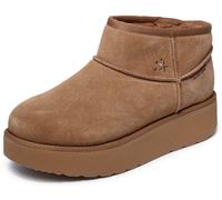 Winterboots SKECHERS "KEEP COZY", Damen, Gr. 39, braun, Veloursleder, Schuhe, Snowboots, Schlupfstiefel mit Plateausohle (14215159-39) braun