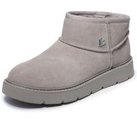 Winterboots SKECHERS "KEEPSAKES COZY-COZY MINI", Herren, Gr. 36, taupe, Veloursleder, Schuhe Winterboots, Snowboots, Schlupfstiefel mit Plateausohle (26805710-36) taupe