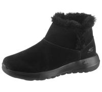 Winterboots SKECHERS "On the Go Joy - Bundle Up", Damen, Gr. 36, schwarz, Veloursleder, Schuhe Winterboots, Snowboots mit Fellimitat-Besatz (25704004-36) schwarz