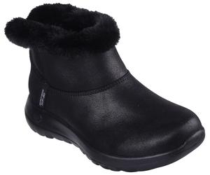 Winterboots SKECHERS "ON-THE-GO JOY-COZY DREAM", Damen, Gr. 37, schwarz, Lederimitat, Textil, unifarben, Schuhe Winterboots, Schlupfstiefel, Snowboots, Winterschuh mit 5GEN Dämpfung, vegan (14471111-3