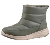 Winterboots SKECHERS "ON-THE-GO STELLAR", Damen, Gr. 38, grün (olivgrün), Lederimitat, Schuhe Winterboots, Snowboots mit gestepptem Schaft (40834352-38) olivgrün