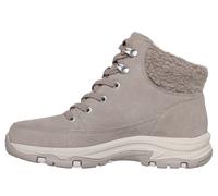 Winterboots SKECHERS "TREGO-SNOW BREEZE", Damen, Gr. 41, beige (taupe), Veloursleder, Schuhe Winterboots, Schnürboots, Schnürstiefelette mit Warmfutter (59567358-41) taupe