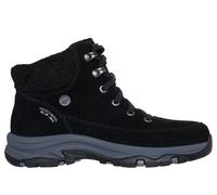 Winterboots SKECHERS "TREGO-SNOW BREEZE", Damen, Gr. 41, schwarz, Veloursleder, Schuhe Winterboots, Schnürboots, Schnürstiefelette mit Warmfutter (22786023-41) schwarz