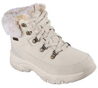 Winterboots SKECHERS "TREGO-SNOW WORRIES", Damen, Gr. 35, natur, Veloursleder, Schuhe Winterboots, Schnürboots, Schnürstiefelette mit TEX (16428430-35) natur