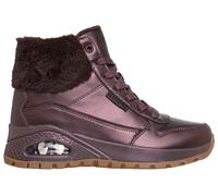 Winterboots SKECHERS "UNO RUGGED - GALACTIC HEIGHTS", Damen, Gr. 40, aubergine, Lederimitat, metallic, Schuhe Winterboots, Schnürboots, Sneaker mit Keilabsatz (50688856-40) aubergine