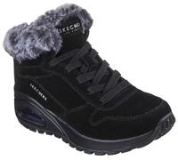 Winterboots SKECHERS "UNO RUGGED-WINTRINESS", Damen, Gr. 35, schwarz, Textil, Veloursleder, Schuhe Winterboots, Snowboots mit Water Repellent-Ausstattung (18569955-35) schwarz