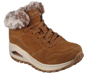 Winterboots SKECHERS "UNO RUGGED-WINTRINESS", Damen, Gr. 37, braun, Textil, Veloursleder, Schuhe Winterboots, Snowboots mit Water Repellent-Ausstattung (29739467-37) braun
