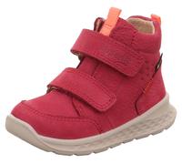 Winterboots SUPERFIT "BREEZE WMS: mittel", Mädchen, Gr. 25, rot, Nubukleder, unifarben, Schuhe Winterboots, Babyschuh, Klettschuh mit GORE-Tex, Größenschablone zum Download (98578914-25) rot