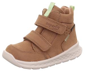 Winterboots SUPERFIT "BREEZE, WMS: mittel", Mädchen, Gr. 26, braun (hellbraun, hellgrün), Nubukleder, unifarben, Schuhe Winterboots, Babyschuh, Klettschuh mit GORE-Tex, Größenschablone zum Download (4