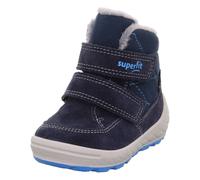 Winterboots SUPERFIT "GROOVY 2.0 WMS: Mittel", Mädchen, Gr. 25, blau (dunkelblau), Polyester, Veloursleder, Schuhe Winterboots, Snowboots mit GORE-TEX, Größenschablone zum Download (58240744-25) dunke