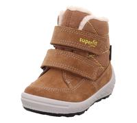Winterboots SUPERFIT "GROOVY 2.0, WMS: mittel", Mädchen, Gr. 28, braun (hellbraun), Polyester, Veloursleder, Schuhe Winterboots, Snowboots mit GORE-TEX, Größenschablone zum Download (34236119-28) hell