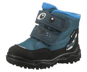 Winterboots SUPERFIT "HUSKY WMS: Mittel", Mädchen, Gr. 25, blaugrau, schwarz, Polyester, Textil, Schuhe Winterboots, Snowboots mit wasserdichtem GORE TEX, Größenschablone zum Download (68382252-25) bl