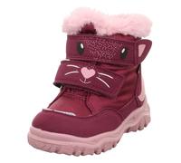 Winterboots SUPERFIT "HUSKY WMS: Mittel", Mädchen, Gr. 27, rosa (dunkelrot, rosa), Polyester, Textil, Schuhe Winterboots, Snowboots mit wasserdichtem GORE TEX, Größenschablone zum Download (11682839-2