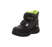 Winterboots SUPERFIT "HUSKY1, WMS: mittel", Mädchen, Gr. 25, weiß (schwarz, hellgrau), Textil, Schuhe Winterboots, Snowboots mit wasserdichtem SYMPATEX, Größenschablone zum Download (18731400-25) schw