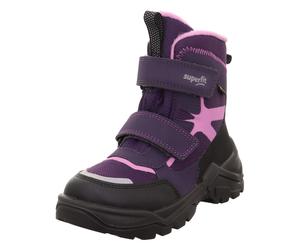 Winterboots SUPERFIT "SNOW MAX WMS: weit", Mädchen, Gr. 30, lila, rosa, Synthetik, Textil, Schuhe Winterboots, Snowboots für breite Füße geeignet, Größenschablone zum Download (82864556-30) lila, rosa