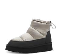 Winterboots TAMARIS, Damen, Gr. 38, altsilberfarben, schwarz, Lederimitat, Textil, Schuhe, Plateau, Snowboots, Outdoorschuh, Schnellverschluss am Schaftrand (65755044-38) altsilberfarben, schwarz