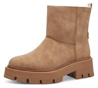 Winterboots TAMARIS, Damen, Gr. 38, braun (camel), Nubuklederimitat, unifarben, used, Schuhe Winterboots, Blockabsatz, Winterstiefelette, Outdoorschuh mit Duo Tex-Ausstattung (36643461-38) camel