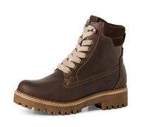 Winterboots TAMARIS, Damen, Gr. 39, mokka, Leder, unifarben, Schuhe Winterboots, Schnürboots, Outdoorschuh mit PrimaLoft-Ausstattung (47899109-39) mokka