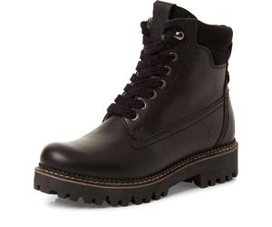 Winterboots TAMARIS, Damen, Gr. 40, schwarz, Leder, unifarben, Schuhe Winterboots, Schnürboots, Outdoorschuh mit PrimaLoft-Ausstattung (17975023-40) schwarz