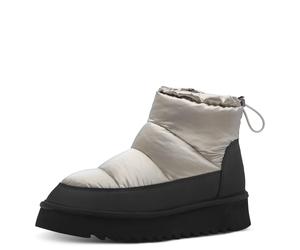 Winterboots TAMARIS, Damen, Gr. 41, altsilberfarben, schwarz, Lederimitat, Textil, Schuhe Winterboots, Plateau, Snowboots, Outdoorschuh, Schnellverschluss am Schaftrand (65755044-41) altsilberfarben,