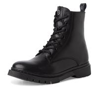 Winterboots TAMARIS, Damen, Gr. 41, schwarz, Leder, Lederimitat, Basic, Schuhe Winterboots, Blockabsatz, Schnürboots, Winterstiefelette, T-Logo an der Zunge (67619969-41) schwarz
