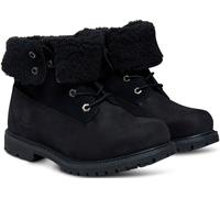 Winterboots TIMBERLAND "TIMBERLAND AUTHENTICMID WARM LINED WATERPROOF BOOT", Damen, Gr. 41, schwarz (schwarz, nubuck), Leder, Schuhe Winterboots, Snowboots, Winterstiefel, Winterschuhe, wasserdicht un