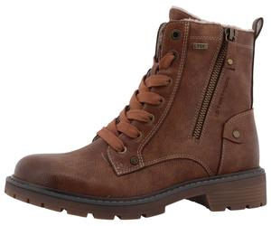 Winterboots TOM TAILOR, Damen, Gr. 36, braun, Lederimitat, Schuhe Winterboots, Workerboots, Hiking Boot mit Blockabsatz (13739333-36) braun