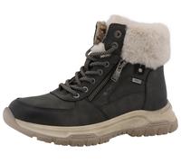 Winterboots TOM TAILOR, Damen, Gr. 39, grau (dunkelgrau), Lederimitat, Textil, Schuhe Winterboots, Winterboots, Schnürboots mit TEX-Membrane, Weite G, Topseller (82134310-39) dunkelgrau