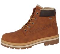 Winterboots TOM TAILOR, Herren, Gr. 40, braun (nussbraun, kombiniert), Lederimitat, Textil, Schuhe Winterboots, mit gepolstertem Schaftrand (33275123-40) nussbraun, kombiniert