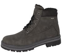 Winterboots TOM TAILOR, Herren, Gr. 41, grau (dunkelgrau), Lederimitat, Textil, Schuhe Winterboots, mit gepolstertem Schaftrand (37296650-41) dunkelgrau