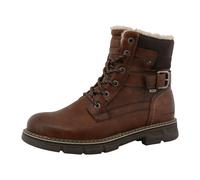 Winterboots TOM TAILOR, Herren, Gr. 43, braun, Lederimitat, Textil, Schuhe Winterboots, Schnürboots mit wasserabweisender TEX-Ausstattung (55477020-43) braun