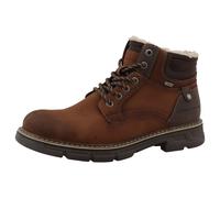 Winterboots TOM TAILOR, Herren, Gr. 44, braun (dunkelbraun), Lederimitat, Textil, Schuhe Winterboots, Schnürboots mit Niete und Ziernähten (66886829-44) dunkelbraun