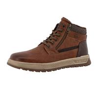Winterboots TOM TAILOR, Herren, Gr. 45, braun, Lederimitat, used, Schuhe Winterboots, Schnürboots, Winterboots mit Reißverschluss (43390800-45) braun