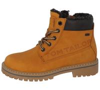 Winterboots TOM TAILOR, Jungen, Gr. 31, bunt (camelfarben, dunkelbraun), Lederimitat, Textil, Schuhe Winterboots, mit weich abgepolstertem Schaftrand (47558038-31)